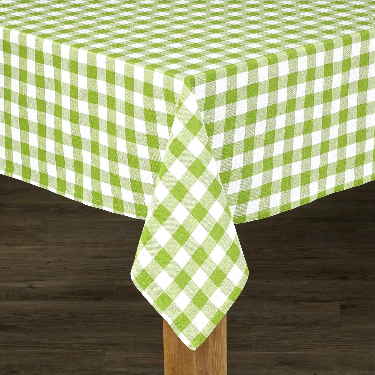 Conventry Green Buffalo Check 100 Cotton Tablecloth 70