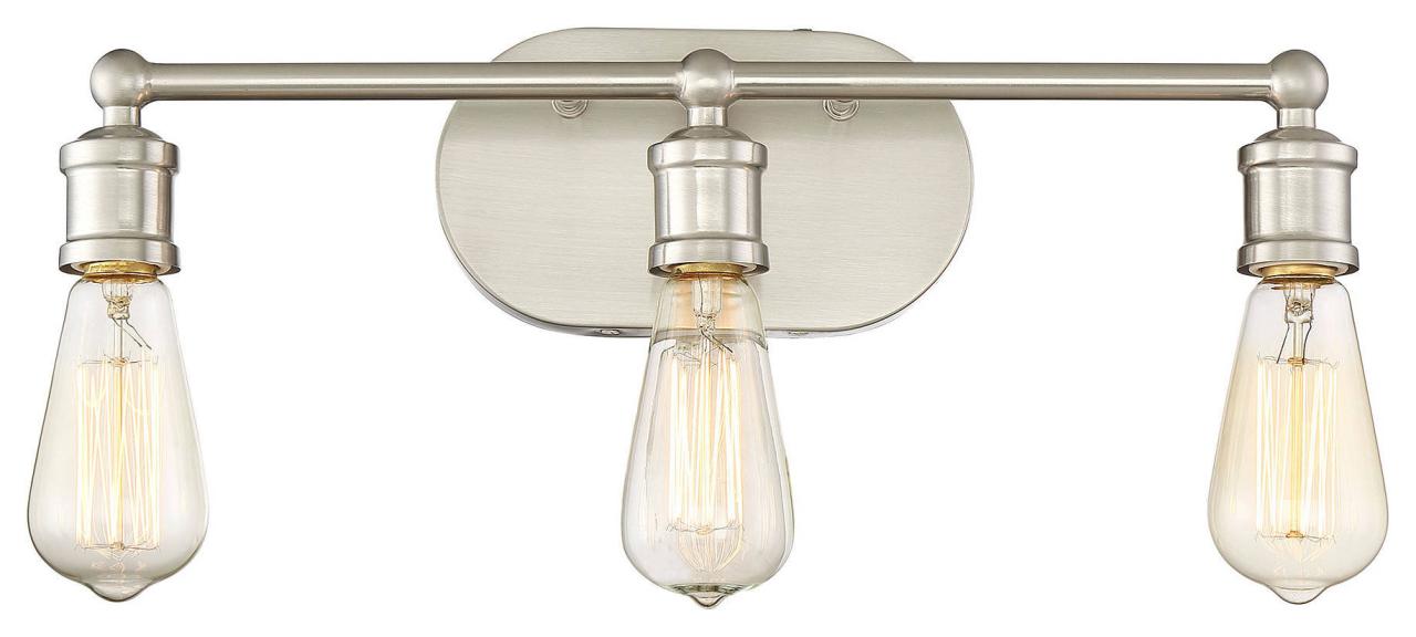 3Light Vanity Fixture Industrial Bathroom Vanity Lighting by