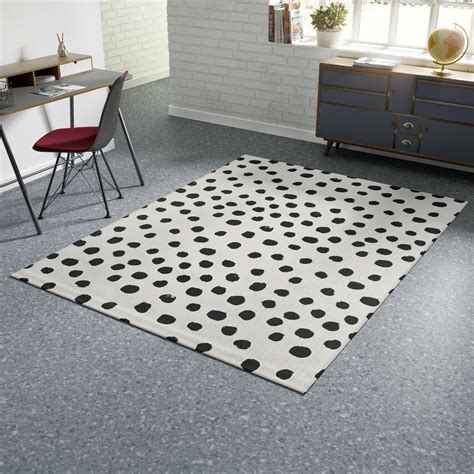 How to Style Your Home with Black and White Dot Rugs: Tips and Tricks