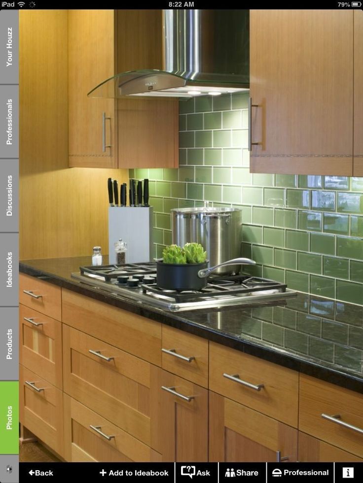 Creating An EyeCatching Green Glass Tile Backsplash Home Tile Ideas