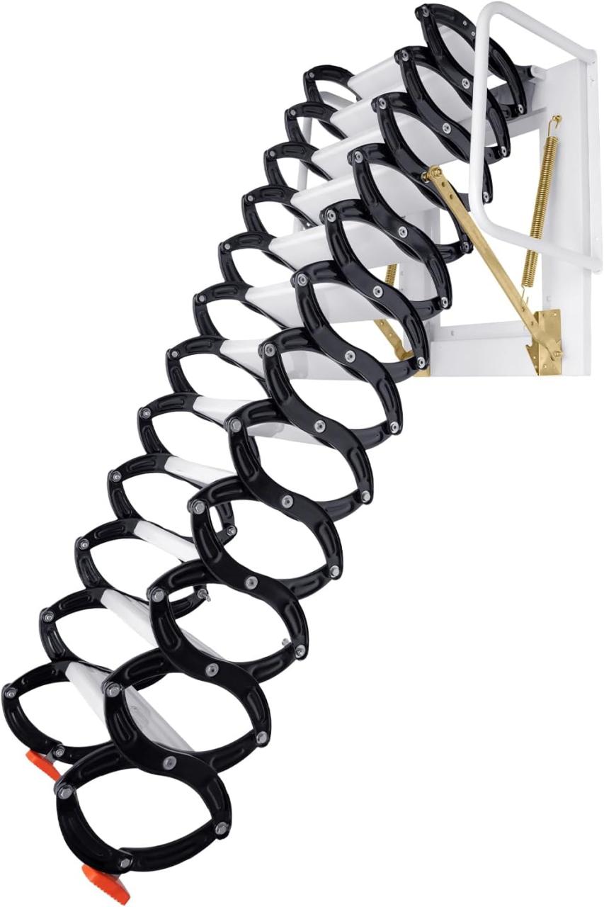 12Step Attic Staircase Pull Down System Folding Aluminum Attic