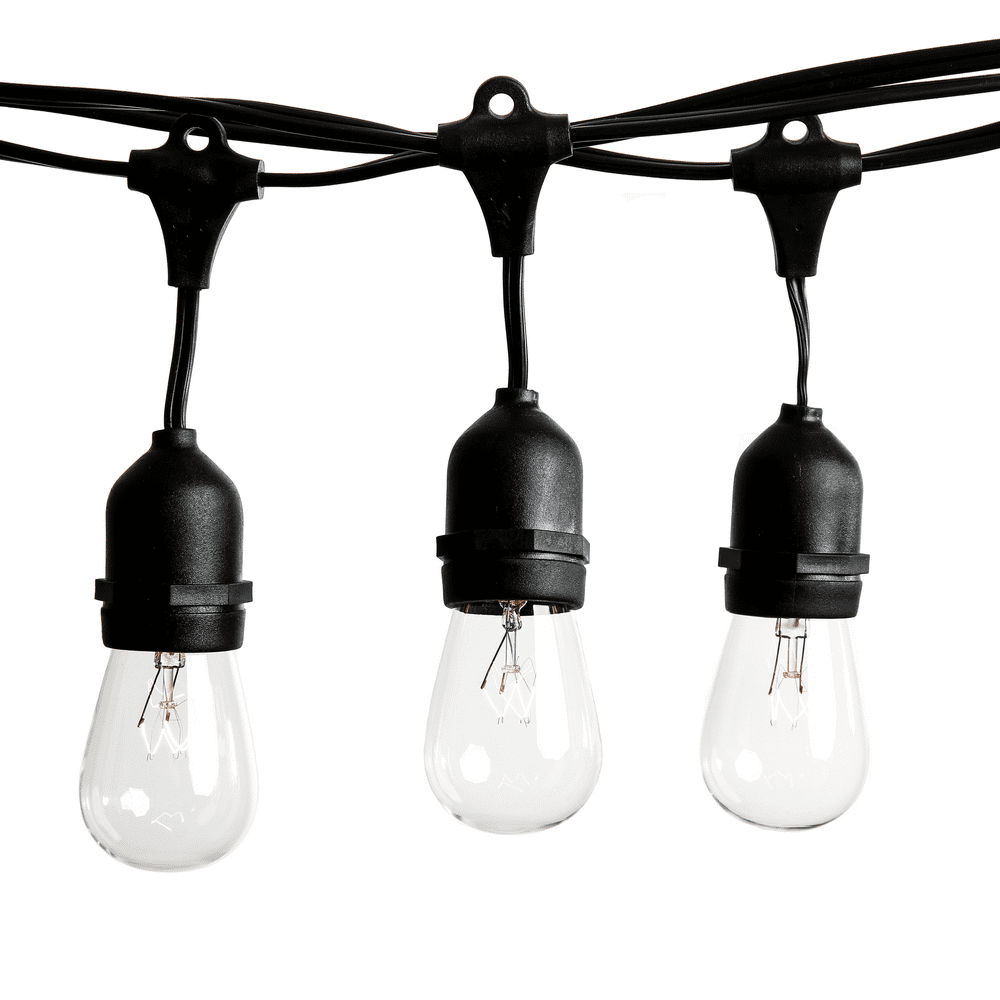 100 Foot E26 Commercial Outdoor String Lights with 50 Suspended Sockets