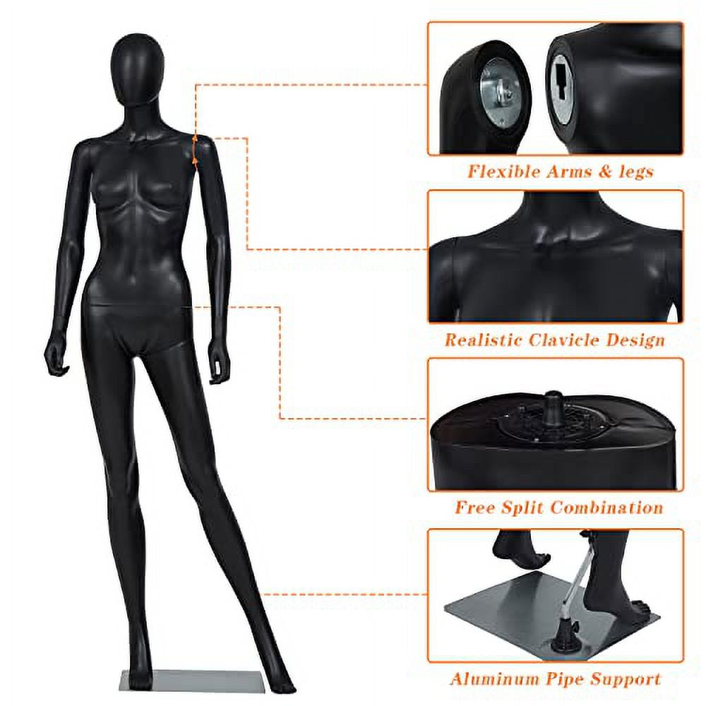 Female Mannequin Full Body 70'' Torso Dress Form Mannequin Body