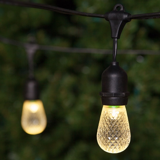 Patio Lights Commercial Warm White LED Patio String Lights, 24 S14