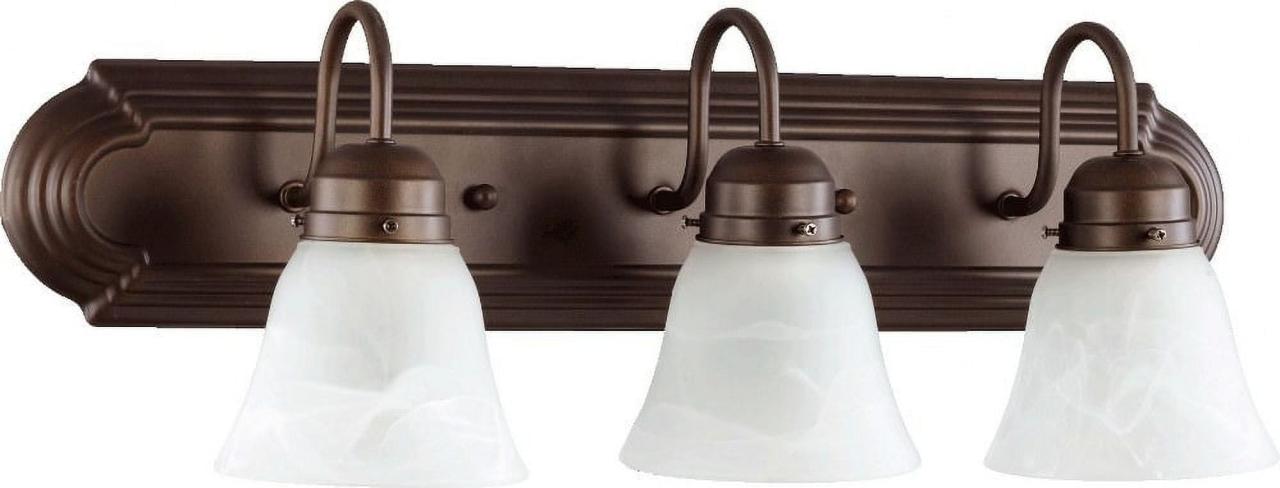 Quorum Lighting Three Light Vanity 3 Light Bath Vanity in Quorum