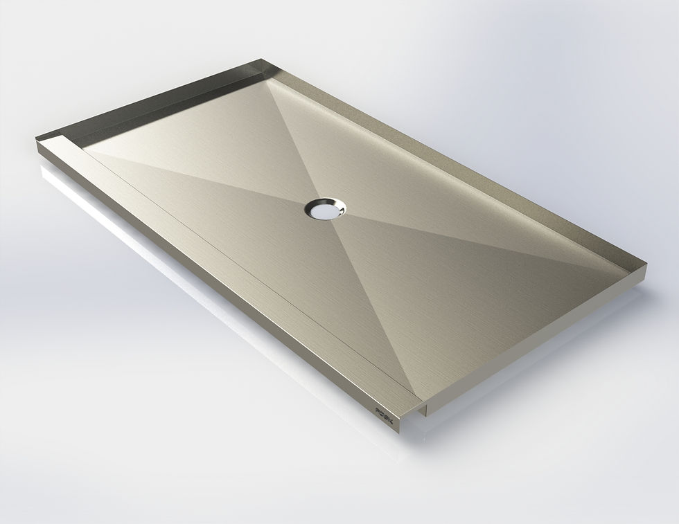 Stainless steel shower base 32''/36'' x 40'' showerbase