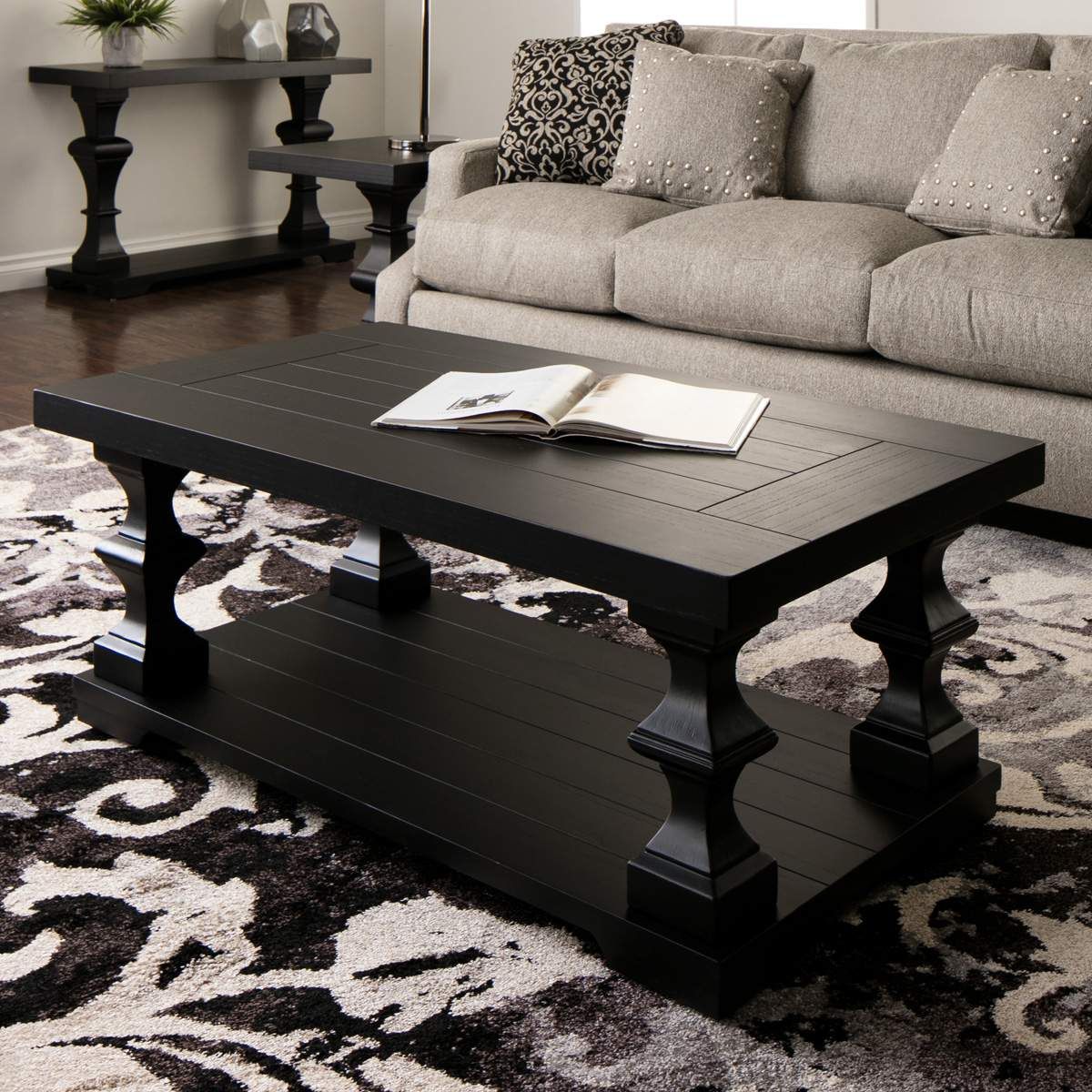 Dory Cocktail Table in Rustic Brown Jerome's Furniture Living room