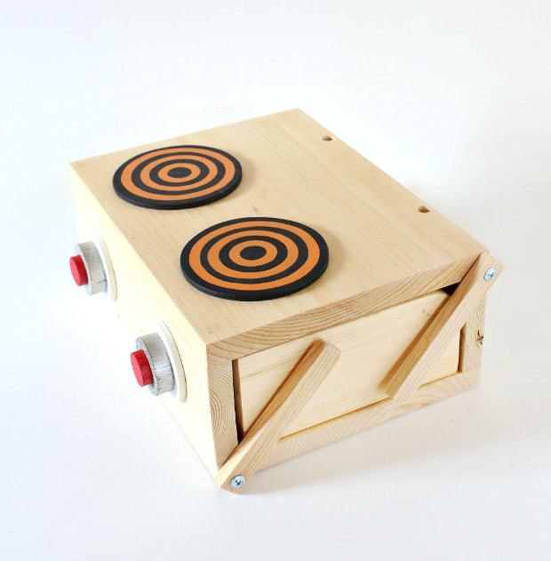 DIY Portable Tabletop Play Kitchen Play kitchen, Kids play kitchen