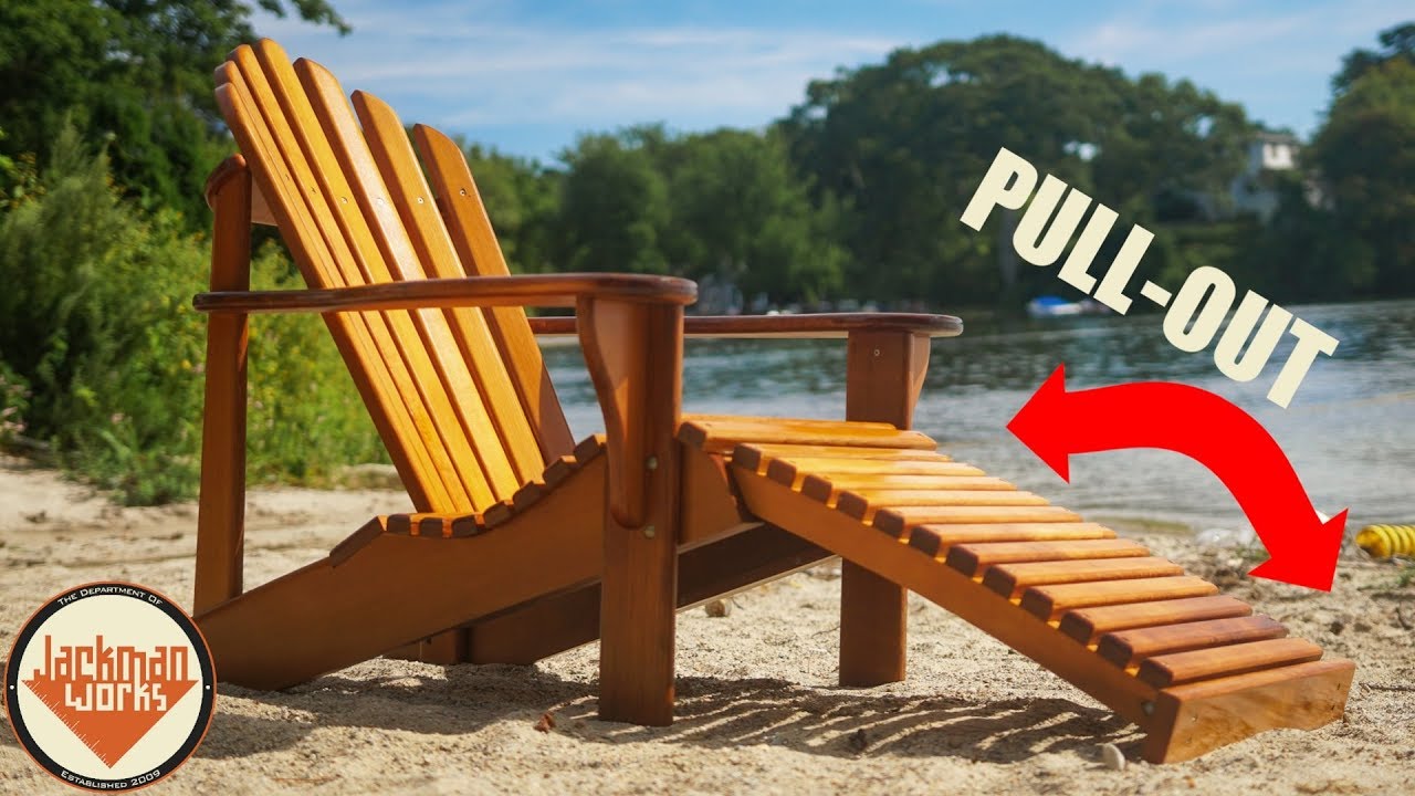 Ultimate DIY Adirondack Chair with PullOut Footrest YouTube